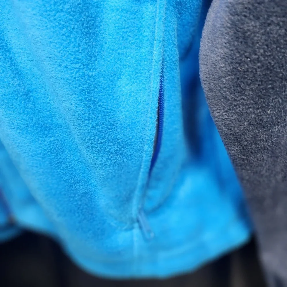 Columbia Mens Blue Full Zip Fleece‎ Jacket Size M Soft